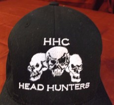NEW MILITARY HHC Company Head Hunters Cap Hat Skulls Flex Fit SIZE Small... - $72.89