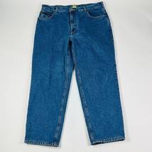 Cabela&#39;s Outdoor Gear Fleece Lined Tapered Mens Jeans Size 40/30 (38 x 2... - $23.74