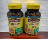 2x Nature Made Calcium 600 mg w/ D3 For Strong Bones 120 Tablets Ea EXP ... - $29.39