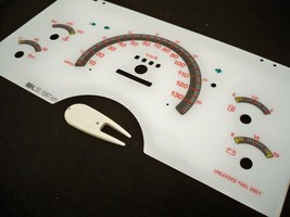 For 94 Chevy S10 Blazer Manual MT Kilometers White Face Glow Through Gauges - £31.57 GBP
