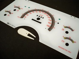 For 94 Chevy S10 Blazer Manual MT Kilometers White Face Glow Through Gauges - £31.53 GBP