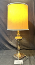 Vintage Tell city electric table lamp #4400 Flemish bronze/brass finish 5&#39; cord - £77.77 GBP