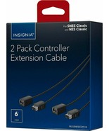 NEW Insignia 2-Pack Extension Cable 4 Nintendo NES SNES Mini Classic Con... - £4.38 GBP