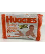 Vintage 1991 Huggies White Plastic Baby Steps Storytime Design Sz 2 Smal... - $3,721.07 MXN
