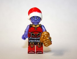 Minifigure Custom Toy Thanos Santa Christmas - £5.60 GBP