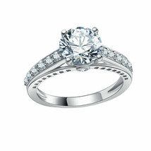 Weihnachten Spezial Simulierten Diamant Ring 18K Weiß Vergoldet 925 Silber - £161.86 GBP