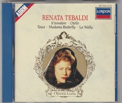 Renata Tebaldi Opera Gala, Catalani Alfredo / Verdi Gius, Music Audio Cd - £6.37 GBP