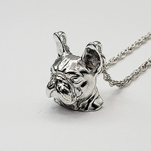A sterling silver tribute to the French Bulldog! (Small Size Necklace) - £156.74 GBP