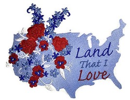 God Bless America Custom and Unique Patriotic Patches[Land That I Love ]... - $23.16