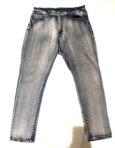 VIP Jeans Size 17/18 Blue Acid Washed Jeans Stretch Soft Comfortable High Rise - £10.02 GBP