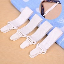 4 Piece Bed Sheet Grippers Holders  Straps Clips Bed Sheet Straps Chair ... - £5.81 GBP