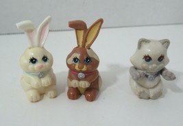 Kenner Vintage Used Littlest Pet Shop Cat Bashful Bunny Brown Mail order White  - £19.77 GBP