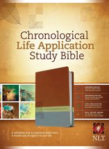 NLT Chronological Life Application Study Bible, TuTone (LeatherLike, Bro... - $95.00