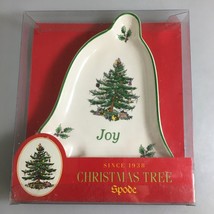 Spode Christmas Tree Joy Bell Porcelain Pin Tray Dish NEW - £16.00 GBP