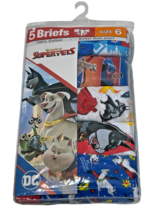 DC League of Super-Pets Briefs Boys 6 Multicolor 100% Cotton 5 Pair Package - $14.85