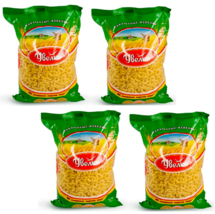 4 PACK х 450g Uvelka Pasta Durum Wheat Увелка Рожок Макароны Made in Rus... - $14.84