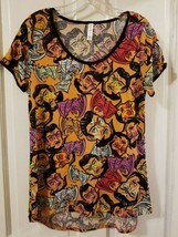 LuLaRoe Creepy Halloween Top Tshirt Print Bats Orange Classic Tee Tunic ... - $24.74
