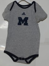 Adidas Gray Navy Blue Michigan Wolverines 24 Month One Piece - £9.39 GBP