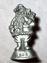 Christmas Memories of Santa Collection 1925 FORT USA Vintage Pewter Brooch - £17.96 GBP
