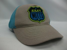 Silky Mitts Silkier Than Thou Hat Gongshow Hockey Gray Blue Snapback Tru... - $19.99