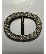 Rhinestone 1.5” Belt/ Shoe Buckle Beautiful Antique - $34.73 CAD