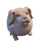 Gray Washed Pudgy Puppy Dog Resin Garden Decor Bumpy 7 Inches - £17.13 GBP