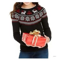 Charter Club Girls Large Deep Black Christmas Sweater NWT CC30 - $19.59