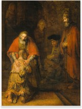This Unframed Rembrandt Return Of The Prodigal Son Print (12X16In/30X40Cm) Is A - £35.51 GBP