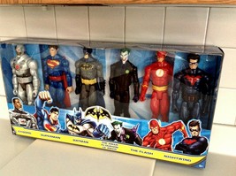 DC Super Heroes Comic 12&quot;, 6 Pack Batman Superman Joker Flash Cyborg Nightwing - £150.78 GBP