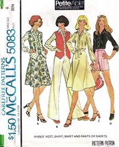 Misses&#39; SKIRT, PANTS &amp; SHIRT Vintage 1976 McCall&#39;s Pattern 5083 Size 8 U... - £19.75 GBP