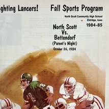 North Scott Community High School Fall Sports Program 1984-85 Magazine F... - $15.95