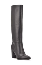 Nine West Womens Hiya Wide Calf Dress Boots Size 5.5M Color Black - £80.28 GBP