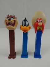 Lot of 3 Looney Tunes Pez Dispensers Daffy Duck, Yosemite Sam, &amp; Taz - $9.69