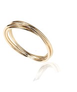 14K Plated Interlocked Rolling Anxiety Ring for Women - £38.21 GBP