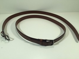 Perry Ellis Portfolio HP32048 Brown Leather Belt Size 36 Gunmetal Belt B... - £19.68 GBP