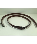 Perry Ellis Portfolio HP32048 Brown Leather Belt Size 36 Gunmetal Belt B... - £19.98 GBP