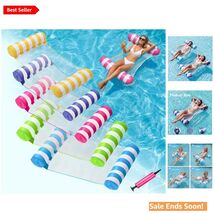 5 Pack Inflatable Pool Floats - 4-in-1 Water Hammock for Summer Relaxation - $48.46