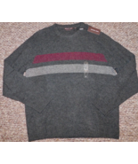 Michael Kors Sz XL Mens Waffle Knit Sweater Charcoal 100% Merino Wool $1... - £20.21 GBP