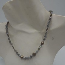 Glass Bead .925 Sterling Silver Clasp Necklace - $38.60