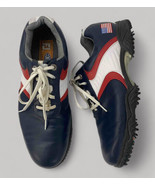 FootJoy Men&#39;s Sz 11 Contour Casual Red/White/Blue USA Golf Shoes - $38.60