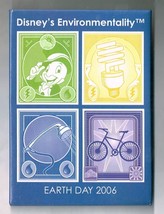 Disney Environmentality Earth Day 2006 pin back button Pinback - £18.95 GBP