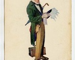 It Takes That Newsboy Long to Change Five Dollars Postcard 1903 Stern  - £7.91 GBP