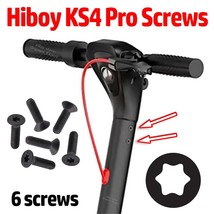 6x Torx Head STEM SCREWS Hiboy KS4 Pro Electric Scooter Star Nut Bolts S... - $92.54 MXN