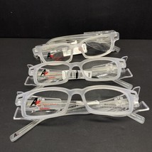 3 Hilco A2 High Impact Eyewear Safety Eyeglasses Frames White W/ Shield ... - $46.53