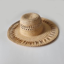 Handmade Women Real Straw Hat Made in Guatemala Size 56 ( Medium ) - £9.10 GBP