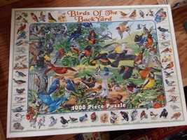 White Mountain Jigsaw Puzzles Lot 4 1000pc Television Presidents Backyard Birds - $37.07