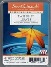 Twilight Leaves ScentSationals Scented Wax Cubes Tarts Melts Home Decore - $4.00
