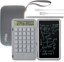 Calculator By Hion, 12 Digit Large Display Office Desk Calculators With, Grey. - £35.86 GBP