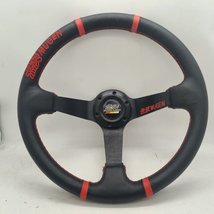 NIB Steering Wheel Mugen 14 Inch 350mm Suede Style Deep Dish Racing - £78.76 GBP