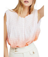 Women&#39;s Free People Little Bit Of Something Ombre Blouse Pink Combo  Sz ... - €12,19 EUR